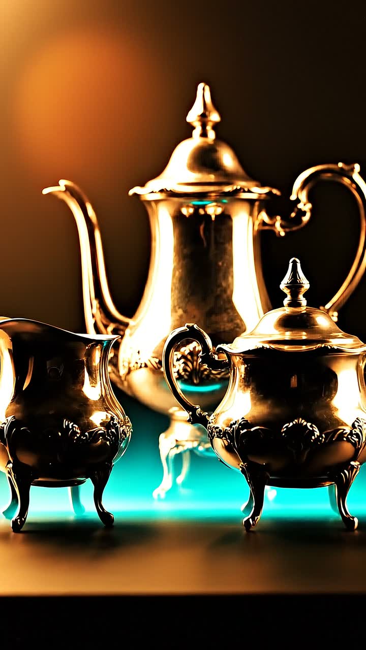 A silver tea service, the kind of heirloom Legacy-Loop helps a family value before it sells